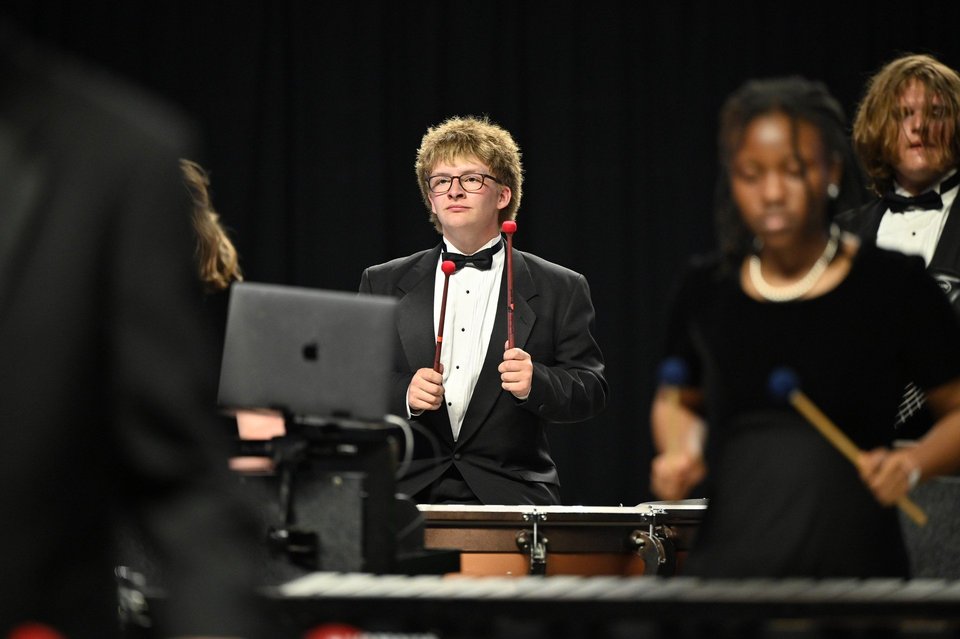 Hoover Indoor Percussion Ensemble performing