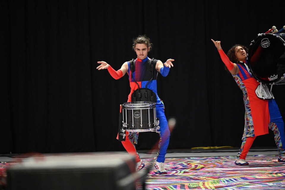 Mt Juliet Winter Drumline performing