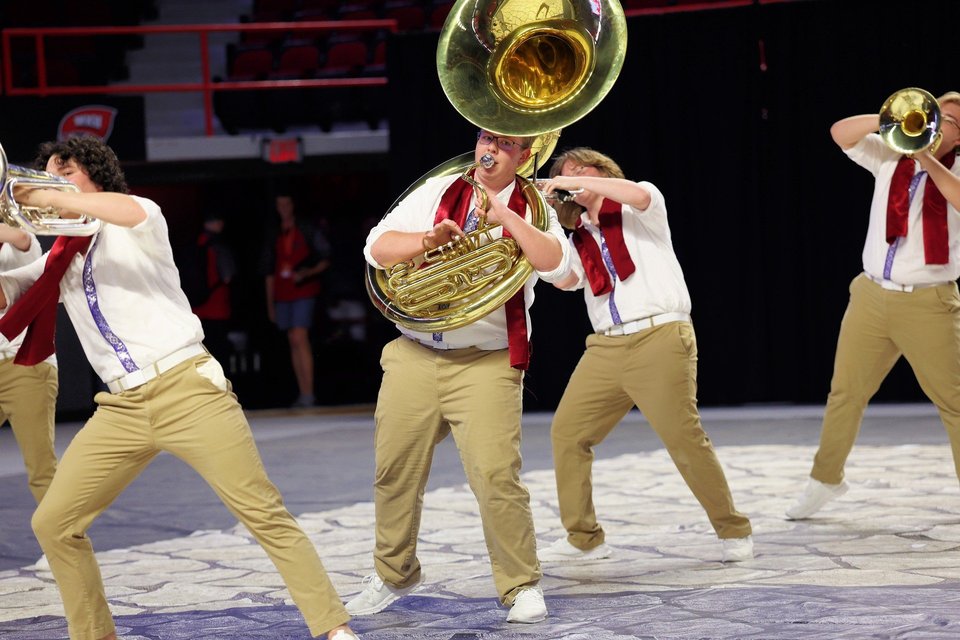 Athens High School Indoor Winds performing