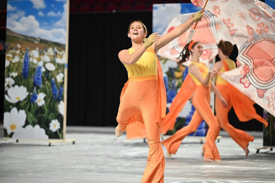 Forrest Winter Guard performing