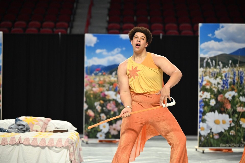 Forrest Winter Guard performing