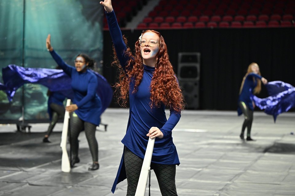 McGavock HS Winter Guard performing