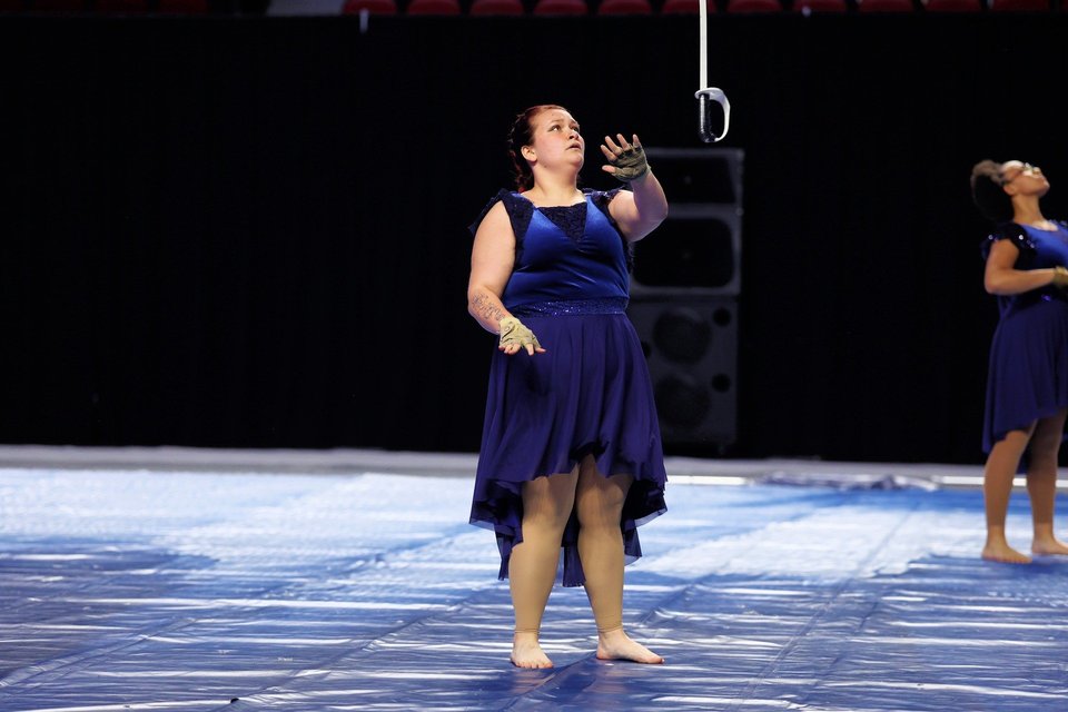 Butler County Winter Guard performing