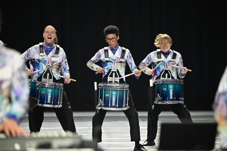 Gibson County Consolidated Indoor Percussion performing