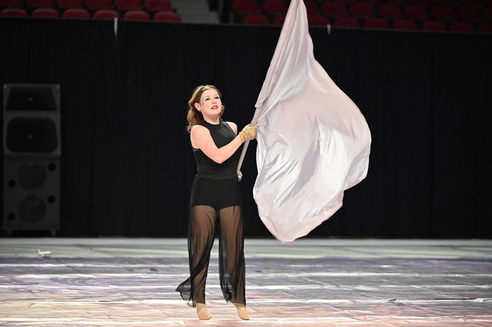 Lawrence County Winter Guard performing