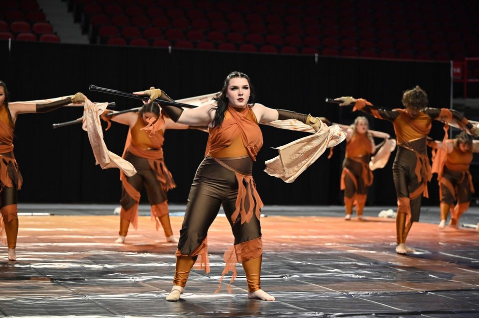 Pelham HS Winter Guard performing
