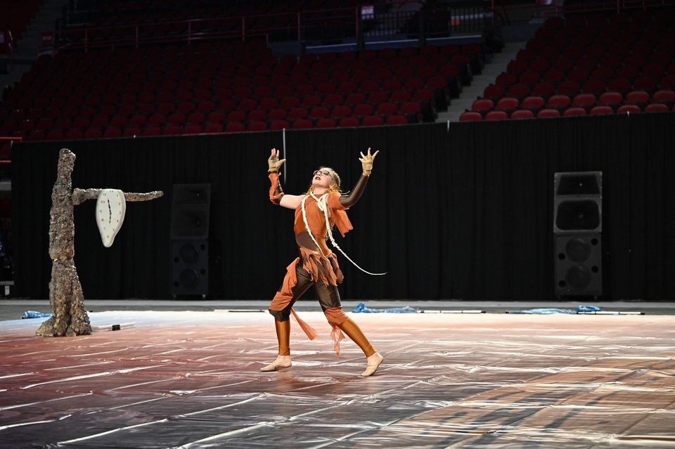 Pelham HS Winter Guard performing