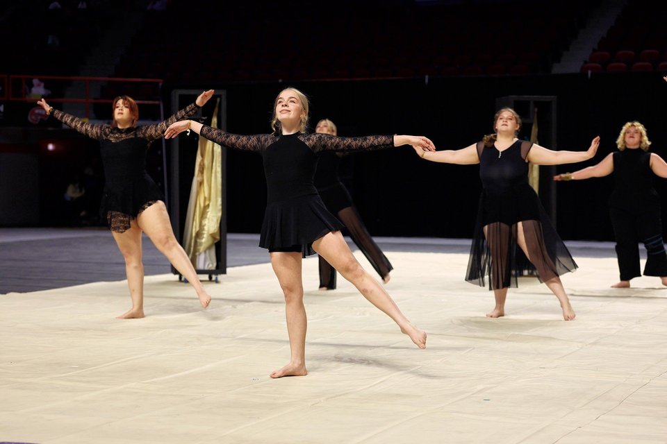 Collinwood Winter Guard performing