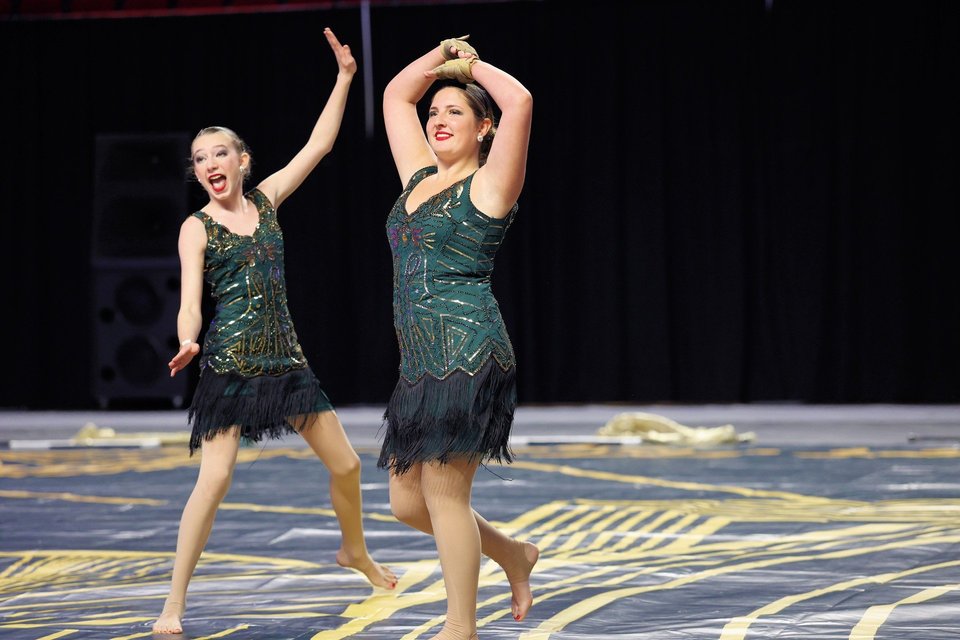 Oak Mountain HS Winter Guard performing