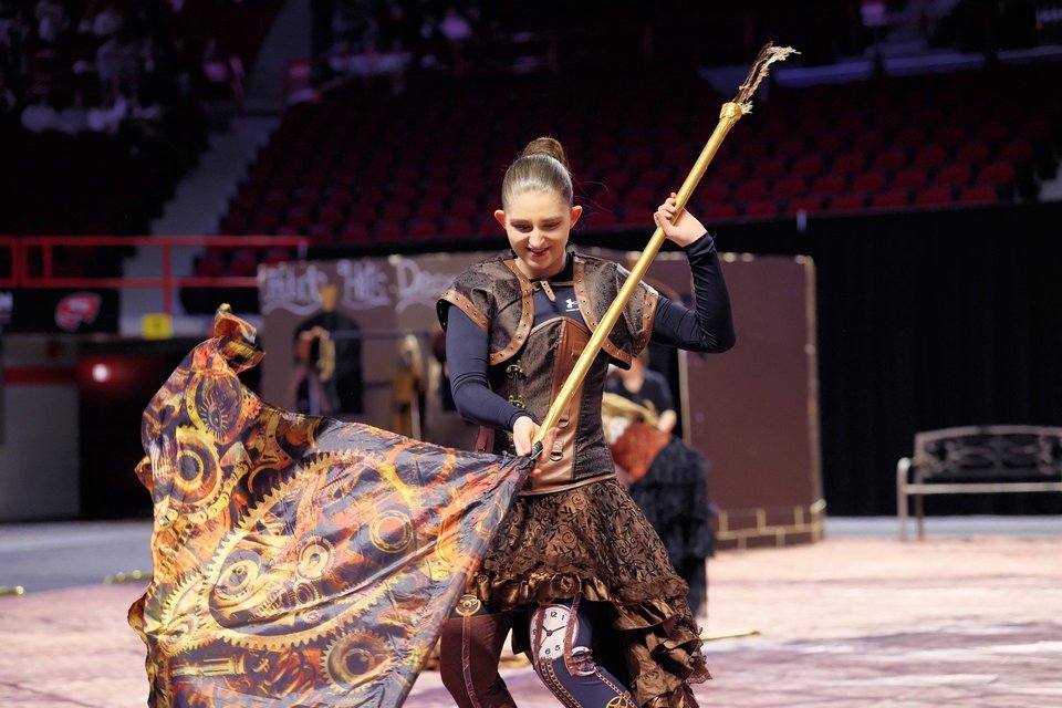 McCracken County HS Winter Guard performing