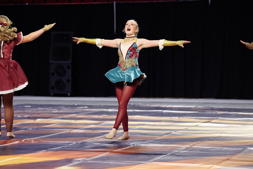 Helena HS Winter Guard performing