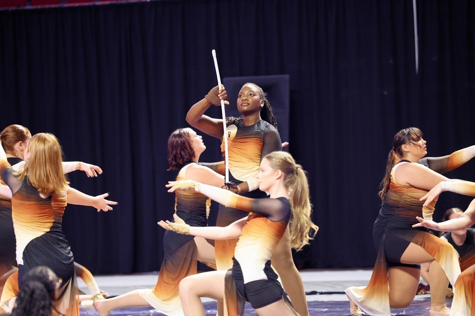 La Quest Winterguard performing