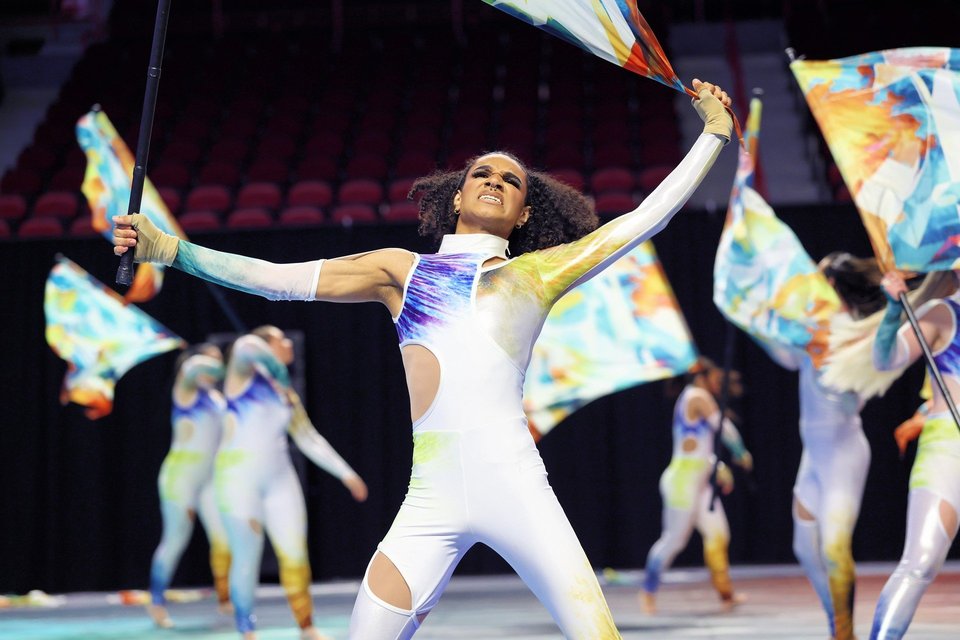 Eklipse Winter Guard performing