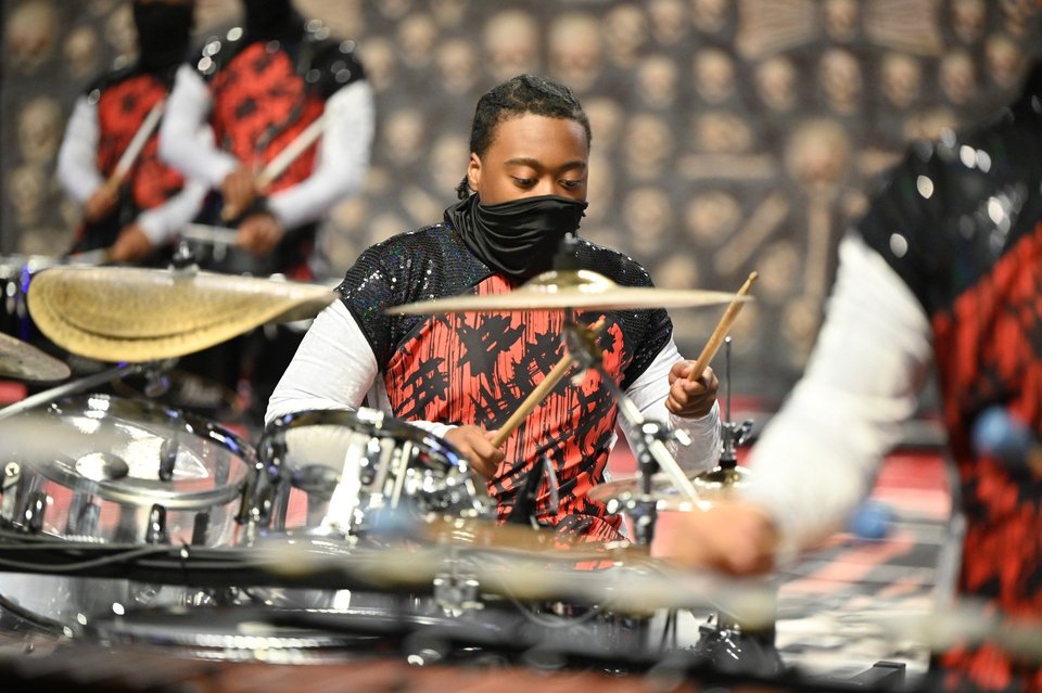 Tupelo HS_RipTide Indoor Percussion performing